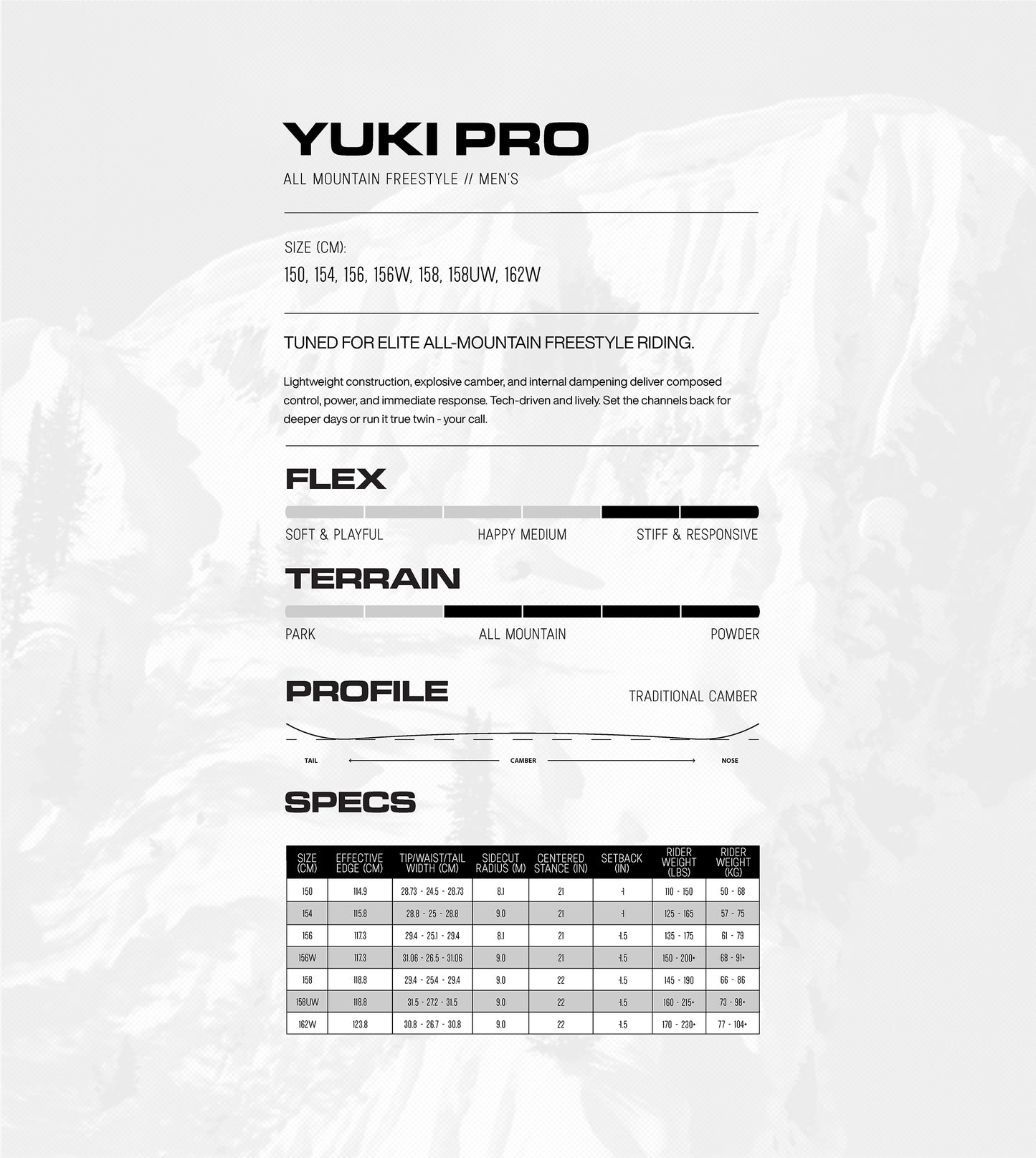 26/27MODEL | YUKI PRO |