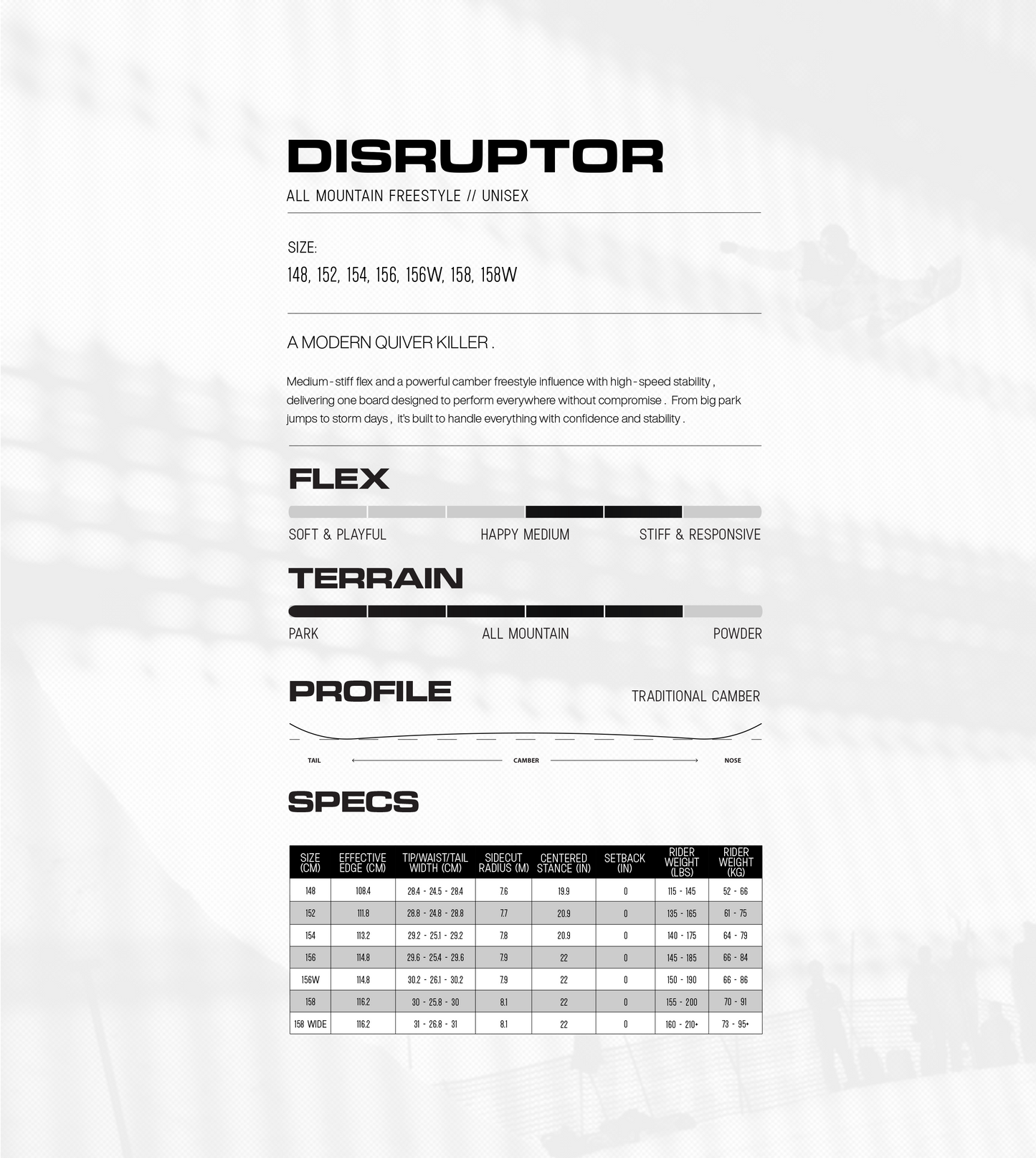 [ 先行予約 ] 26/27  | DISRUPTOR | - DEPOSIT -